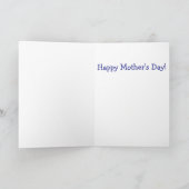 お母さんの日おめでとう！ヒッピーの車でダックスフンド カード (内部)