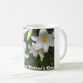 お母さんの日おめでとう!ホワイトリリー – コーヒーマグ コーヒーマグカップ (正面右)