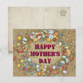 お母さんの日おめでとう ポストカード (正面/裏面)