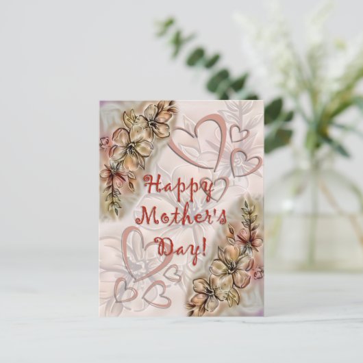 お母さんの日おめでとう! ポストカード (スタンド正面)