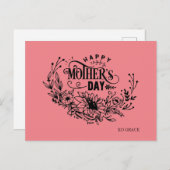 お母さんの日おめでとう ポストカード (正面/裏面)