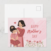 お母さんの日おめでとう ポストカード (正面/裏面)