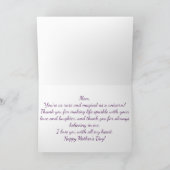 お母さんの日おめでとう！ユニコーンをテーマにしたカード カード (内部)