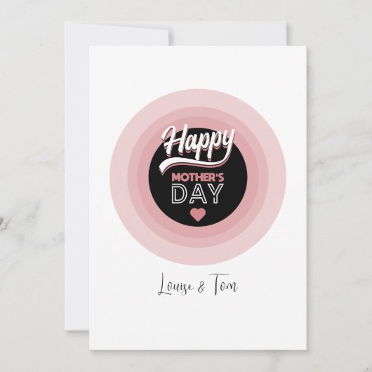 お母さんの日おめでとう 招待状 (正面)