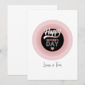 お母さんの日おめでとう 招待状 (正面/裏面)