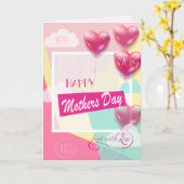 お母さんの日おめでとう！挨拶状 カード (黄色い花)