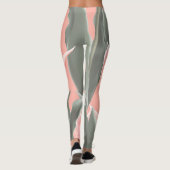 お母さんの日おめでとう!桃スタイリッシュのチューリップ レギンス (裏面)