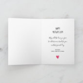 お母さんの日おめでとう】水彩花ハートカード カード (内部)