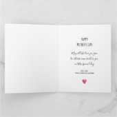 お母さんの日おめでとう】水彩花ハート カード (内部)