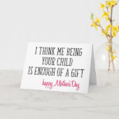 お母さんの日おもしろいは、十分な贈り物 カード (黄色い花)