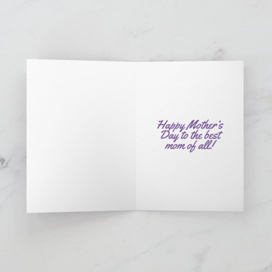 お母さんの日お母さんの日の写真数々のカード サンキューカード (内部)