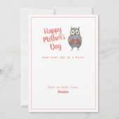 お母さんの日が大好き カード (裏面)