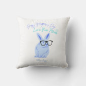 お母さんの日とかわいいバニー クッション (裏面)