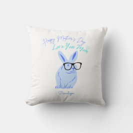 お母さんの日とかわいいバニー クッション