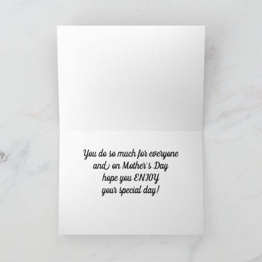 お母さんの日にあなたを愛してるよ *祖母* カード (内部)