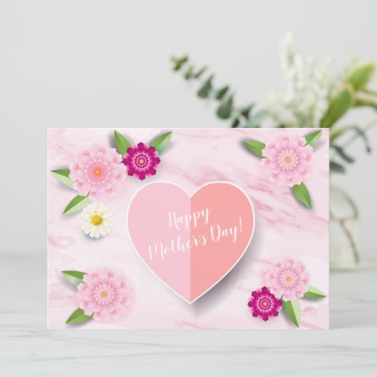 お母さんの日にうれしい花のグリーティングカード カード (スタンド正面)