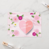 お母さんの日にうれしい花のグリーティングカード カード (正面/裏面インサイチュ)