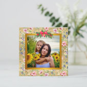 お母さんの日におしゃれなモダン写真カード (スタンド正面)