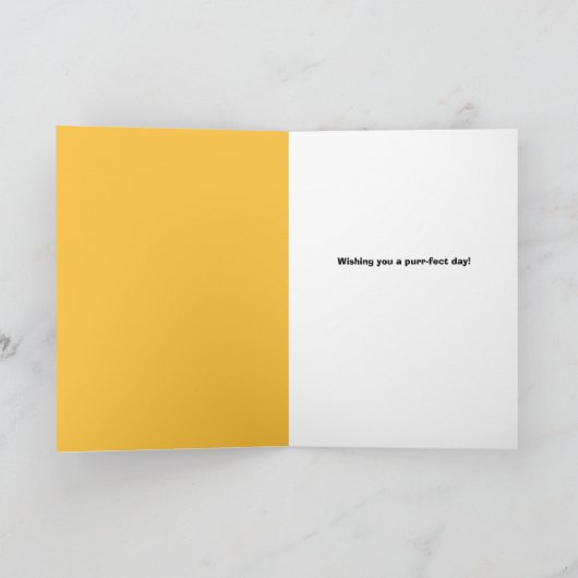 お母さんの日にかわいい猫とのまわりにハム シーズンカード (内部)