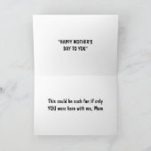 お母さんの日にここにいたらいいのに カード (内部)