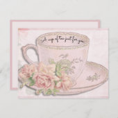 お母さんの日にピンクのお茶をあなたのためだけに (正面/裏面)