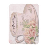 お母さんの日にピンクのお茶をあなたのためだけに マグネット (縦)