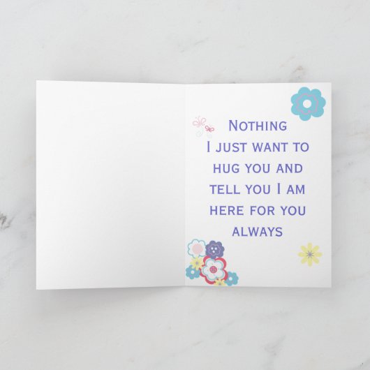 お母さんの日に何て言えばいいの? カード (内部)