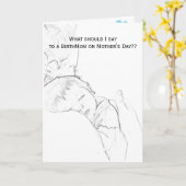 お母さんの日に何て言えばいいの? カード (黄色い花)