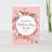 お母さんの日に個人設定のフローラカード カード (正面)
