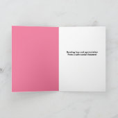 お母さんの日に幸せなかわいい亀と顔の仮面 シーズンカード (内部)