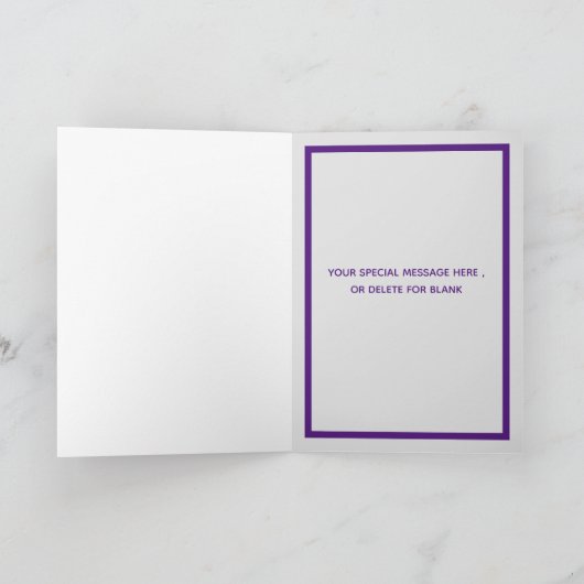 お母さんの日に幸せな犬のおおもしろい母さん-ペット写真 サンキューカード (内部)