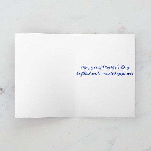 お母さんの日に笑顔の豚のカード カード (内部)