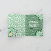 お母さんの日に緑の髪の子をパーソナライズ カード (内部)