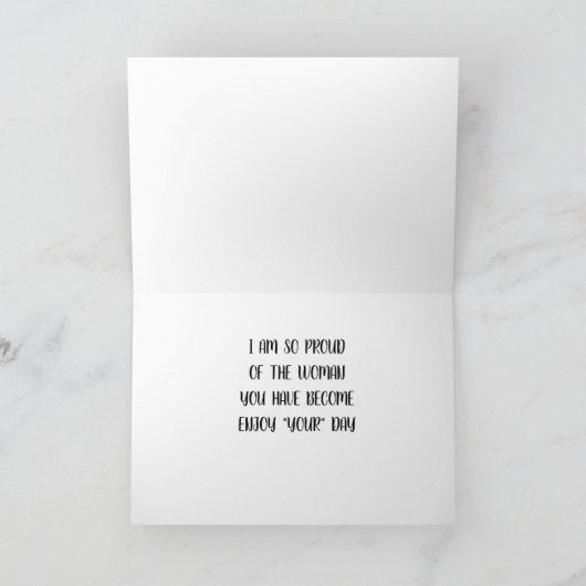 ****お母さんの日に***娘**** カード (内部)