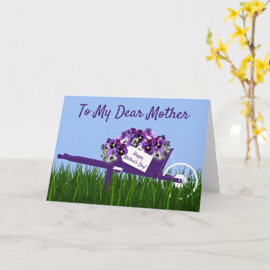 お母さんの日のおめでとうございます カード (黄色い花)