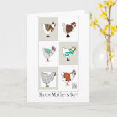 お母さんの日のおめんのカード カード (黄色い花)