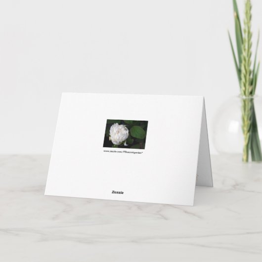 お母さんの日のお祝いの白いピーニングカード カード (裏面)