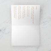 お母さんの日のお祝いの白いピーニングカード カード (内部)