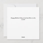 お母さんの日のカード - ママ・グース シーズンカード (裏面)