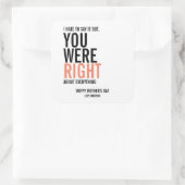 お母さんの日のシールは正しかった スクエアシール (バッグ)