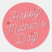 お母さんの日のステッカー / ハッピー マザーズ デイ ラウンドシール (正面)