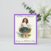 お母さんの日のヴィンテージ,愛の証 ポストカード (スタンド正面)