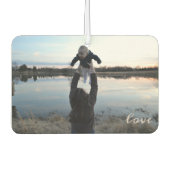 お母さんの日の愛を追加 カーエアーフレッシュナー (正面)