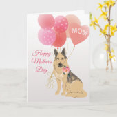 『お母さんの日の愛』 カード (黄色い花)