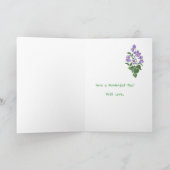 お母さんの日の挨拶カードをカスタマイズするバイオリッツ カード (内部)