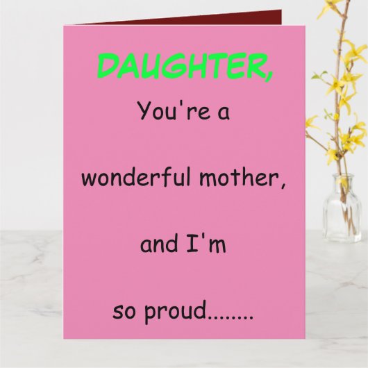 お母さんの日の挨拶カード カード (黄色い花)