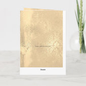 お母さんの日の歌の鳥とバラと蝶 カード (裏面)