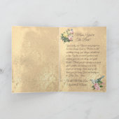 お母さんの日の歌の鳥とバラと蝶 カード (内部)