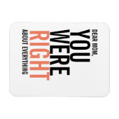 お母さんの日の磁石が正しかった マグネット (横)