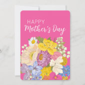 お母さんの日の花の開花 シーズンカード (正面)